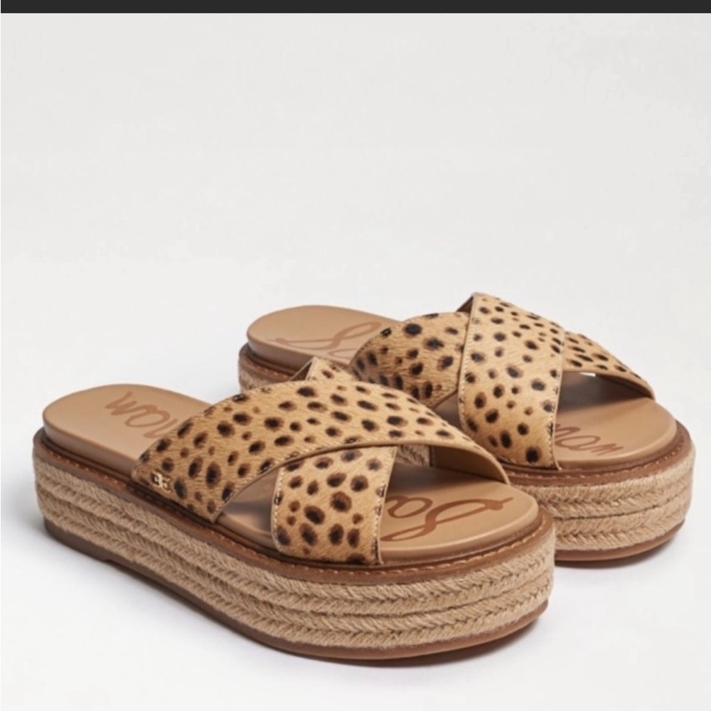 San Edelman Karina Calf Hair Slide Sandals